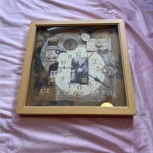 vintage clock painting